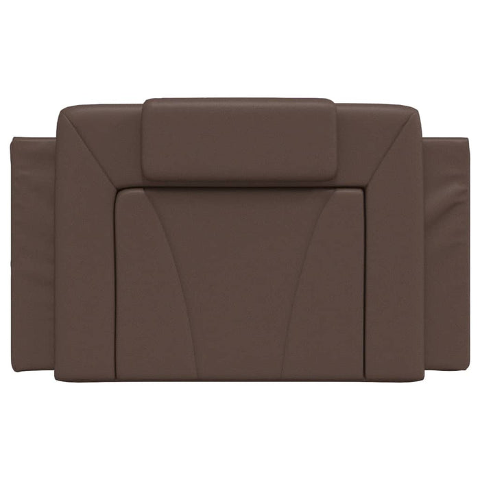 Cuscino Testiera-Cuscino per Testiera Viana Marrone 80 cm in Similpelle