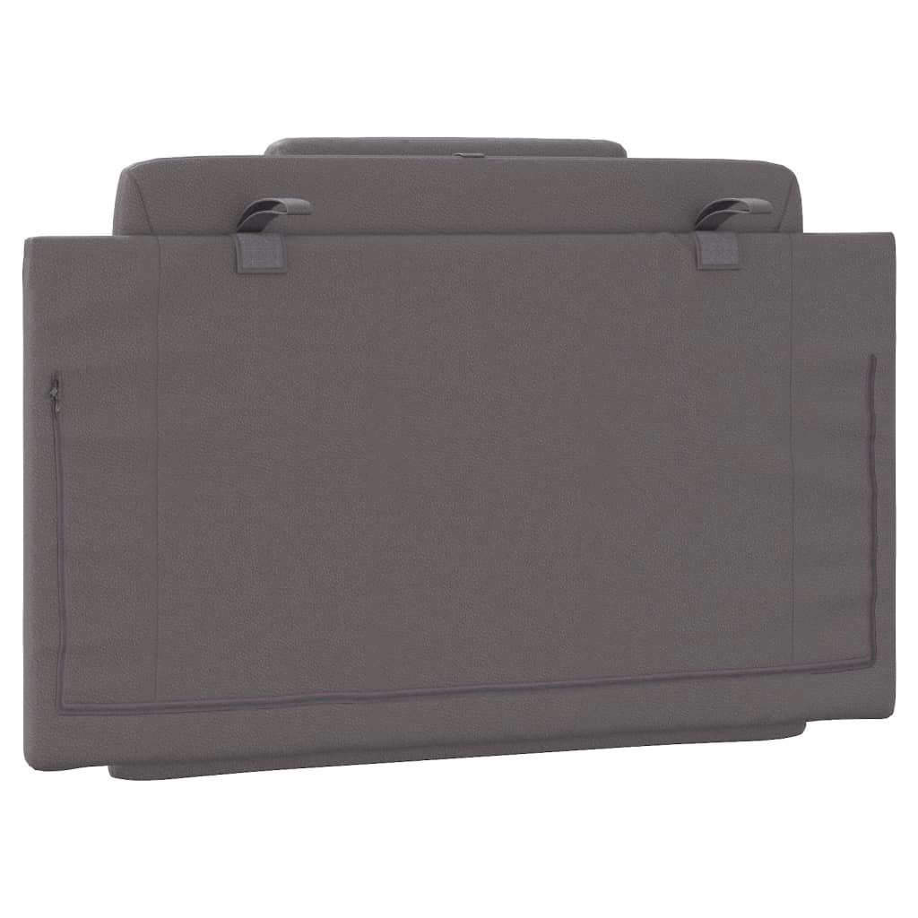 Cuscino Testiera-Cuscino per Testiera Viana Grigio 80 cm in Similpelle