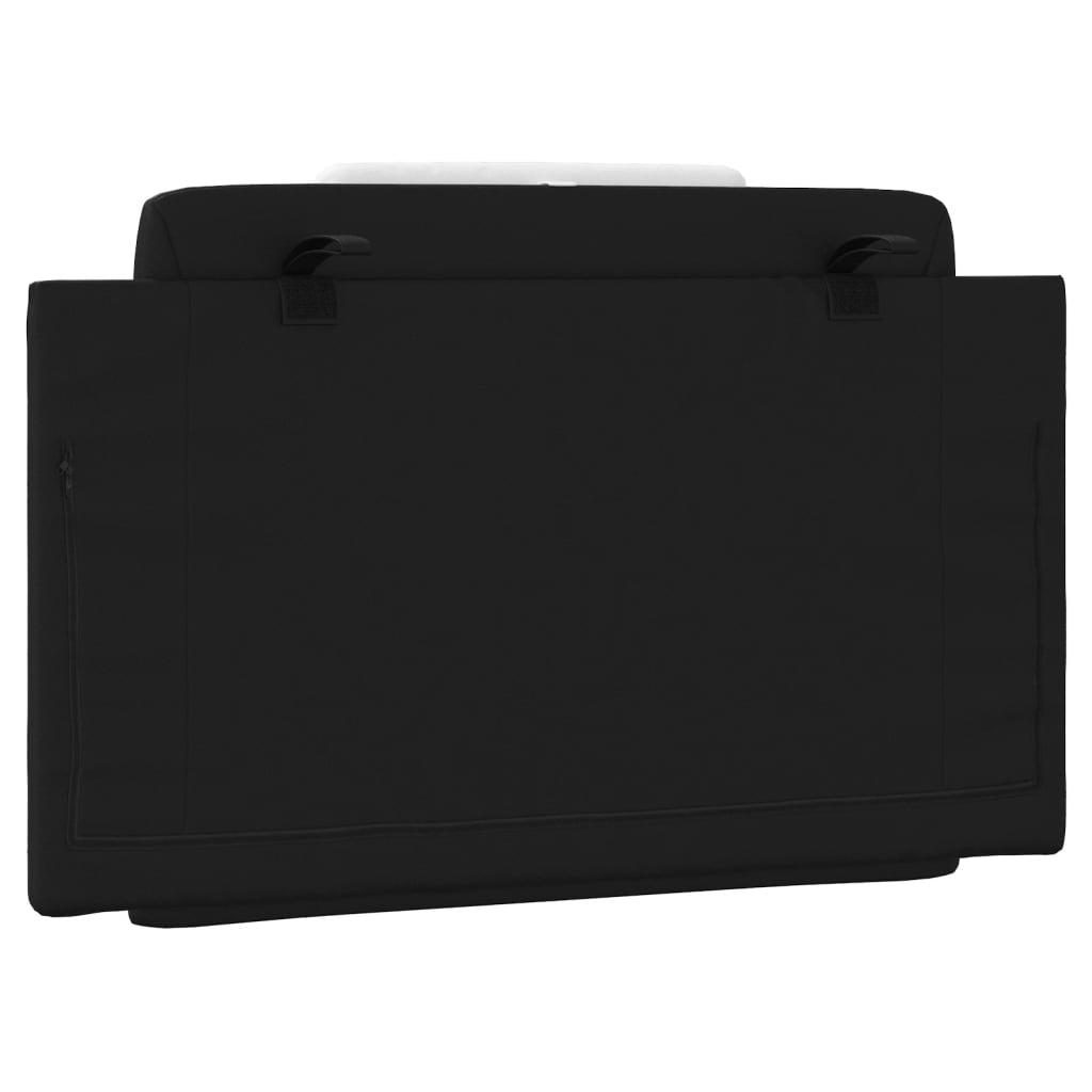 Cuscino Testiera Viana Nero e Bianco 80 cm in Similpelle 374765