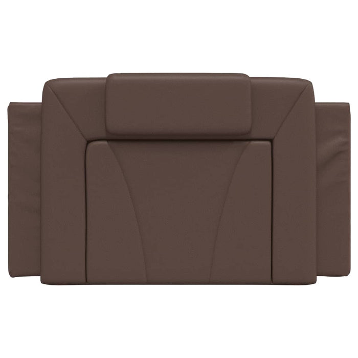 Cuscino Testiera-Cuscino per Testiera Viana Marrone 90 cm in Similpelle