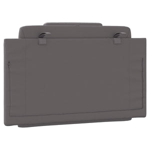 Cuscino Testiera Viana Grigio 90 cm in Similpelle 374770