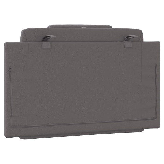 Cuscino Testiera Viana Grigio 90 cm in Similpelle 374770