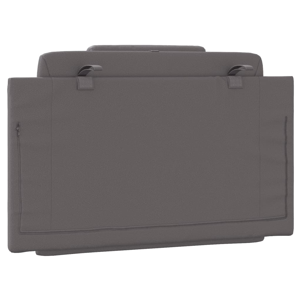 Cuscino Testiera-Cuscino per Testiera Viana Grigio 90 cm in Similpelle