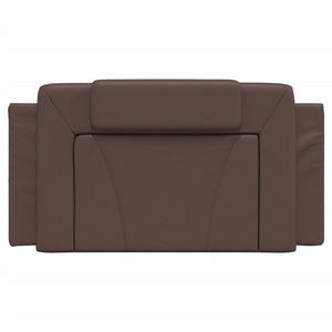 Cuscino Testiera Viana Marrone 100 cm in Similpelle 374776