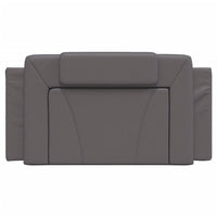Cuscino Testiera-Cuscino per Testiera Viana Grigio 100 cm in Similpelle
