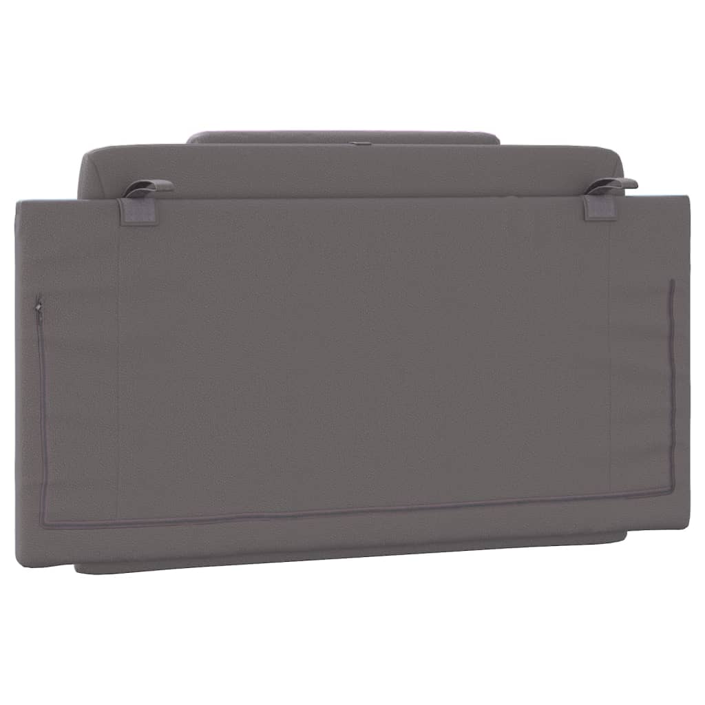 Cuscino Testiera-Cuscino per Testiera Viana Grigio 100 cm in Similpelle