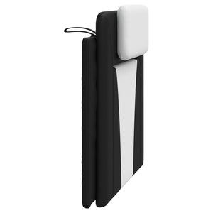 Cuscino Testiera-Cuscino per Testiera Viana Nero e Bianco 100 cm in Similpelle 178955
