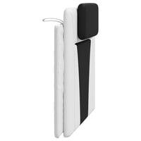 Cuscino Testiera-Cuscino per Testiera Viana Nero e Bianco 100 cm in Similpelle 616588