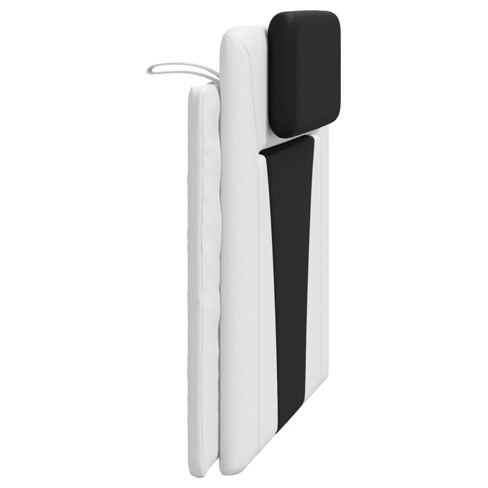 Cuscino Testiera Viana Nero e Bianco 100 cm in Similpelle 374780