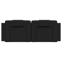 Cuscino Testiera-Cuscino per Testiera Viana Nero 120 cm in Similpelle