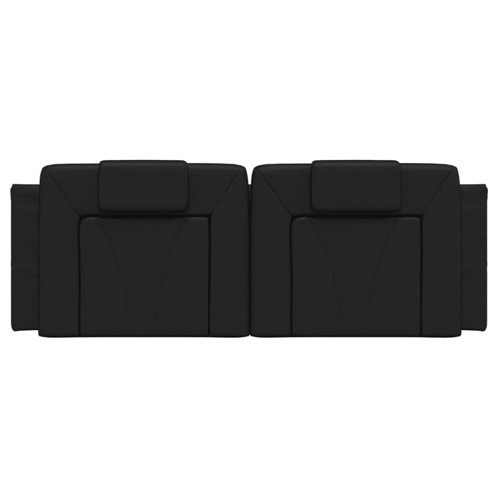 Cuscino Testiera-Cuscino per Testiera Viana Nero 120 cm in Similpelle