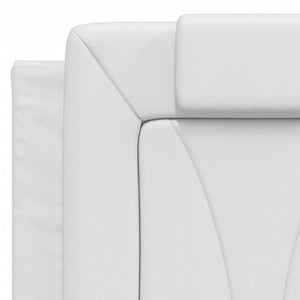 Cuscino Testiera-Cuscino per Testiera Viana Bianco 120 cm in Similpelle