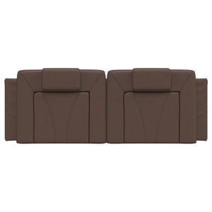 Cuscino Testiera-Cuscino per Testiera Viana Marrone 120 cm in Similpelle