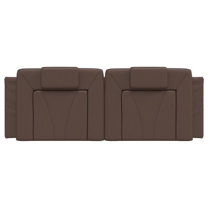 Cuscino Testiera-Cuscino per Testiera Viana Marrone 120 cm in Similpelle