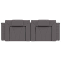 Cuscino Testiera-Cuscino per Testiera Viana Grigio 120 cm in Similpelle