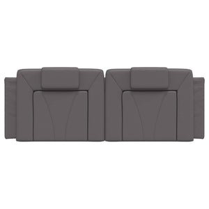 Cuscino Testiera-Cuscino per Testiera Viana Grigio 120 cm in Similpelle