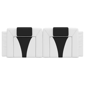Cuscino Testiera Viana Nero e Bianco 120 cm in Similpelle 374787