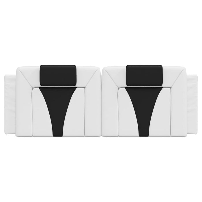Cuscino Testiera Viana Nero e Bianco 120 cm in Similpelle 374787
