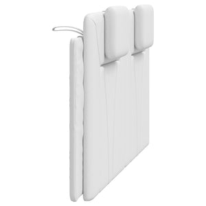 Cuscino Testiera Viana Bianco 140 cm in Similpelle 374791