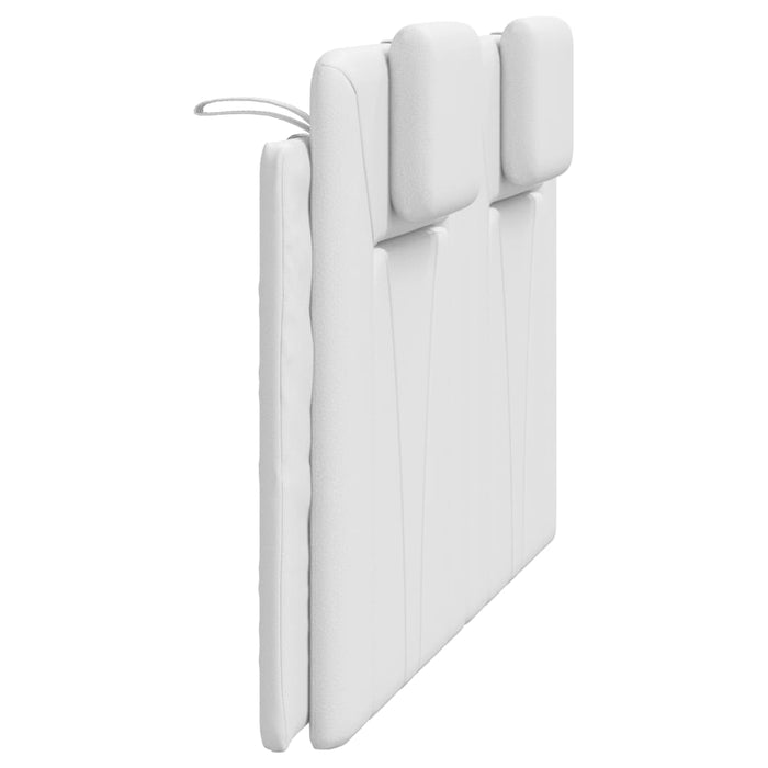 Cuscino Testiera Viana Bianco 140 cm in Similpelle 374791