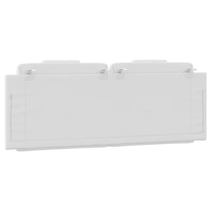 Cuscino Testiera Viana Bianco 140 cm in Similpelle 374791