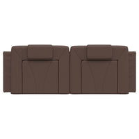 Cuscino Testiera Viana Marrone 140 cm in Similpelle 374792