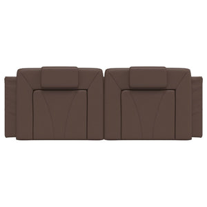 Cuscino Testiera Viana Marrone 140 cm in Similpelle 374792