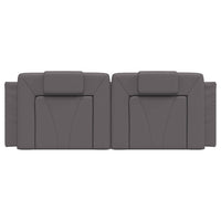 Cuscino Testiera-Cuscino per Testiera Viana Grigio 140 cm in Similpelle