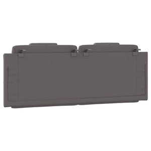 Cuscino Testiera Viana Grigio 140 cm in Similpelle 374793