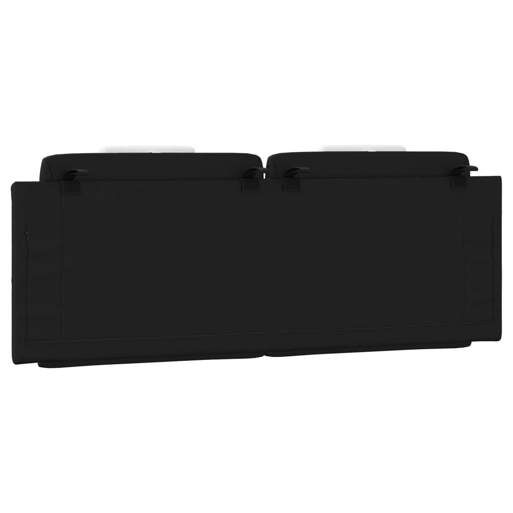 Cuscino Testiera Viana Nero e Bianco 140 cm in Similpelle 374795