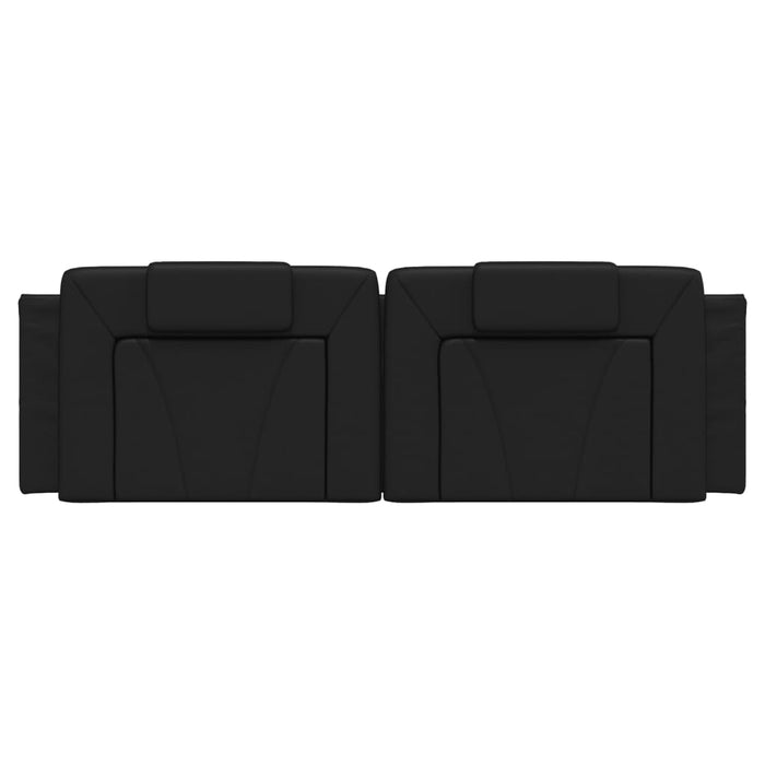 Cuscino Testiera-Cuscino per Testiera Viana Nero 160 cm in Similpelle