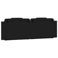 Cuscino Testiera-Cuscino per Testiera Viana Nero 160 cm in Similpelle