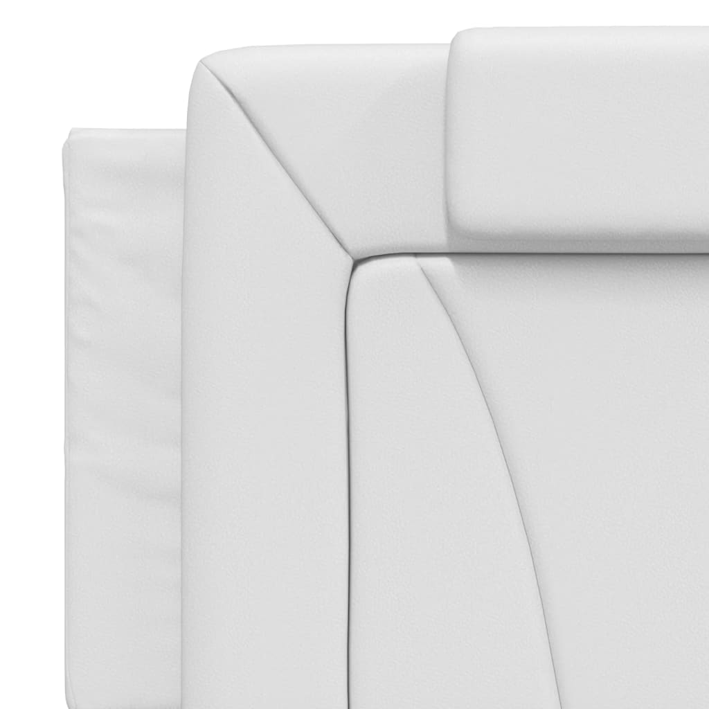 Cuscino Testiera Viana Bianco 160 cm in Similpelle 374798