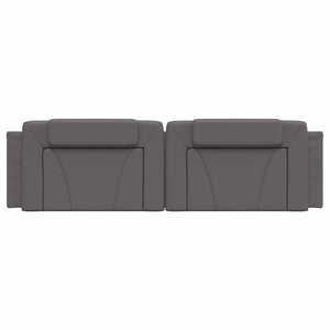 Cuscino Testiera-Cuscino per Testiera Viana Grigio 180 cm in Similpelle