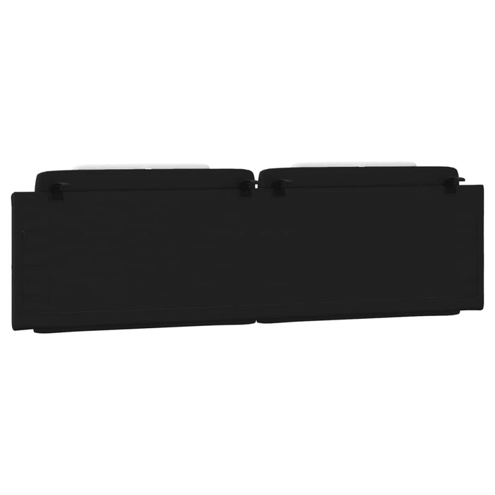 Cuscino Testiera-Cuscino per Testiera Viana Nero e Bianco 180 cm in Similpelle