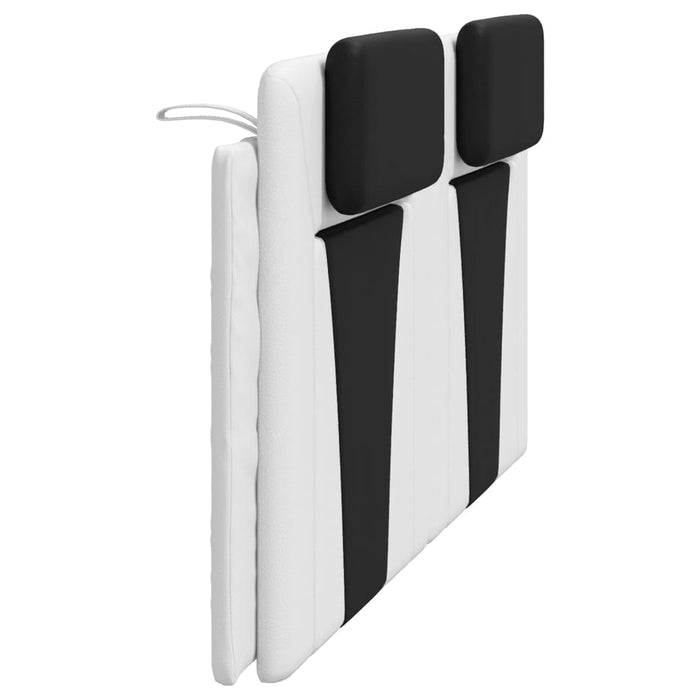 Cuscino Testiera-Cuscino per Testiera Viana Bianco e Nero 180 cm in Similpelle