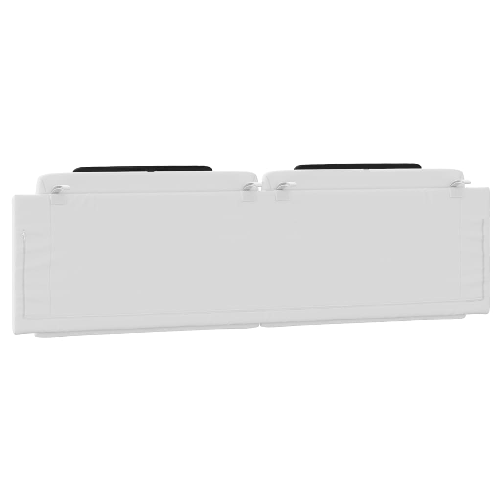 Cuscino Testiera Viana Bianco e Nero 180 cm in Similpelle 374810