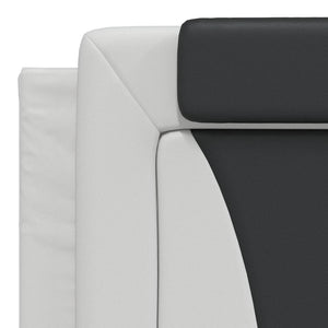 Cuscino Testiera-Cuscino per Testiera Viana Bianco e Nero 180 cm in Similpelle