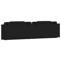 Cuscino Testiera-Cuscino per Testiera Viana Nero 200 cm in Similpelle