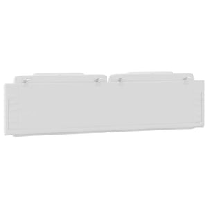 Cuscino Testiera-Cuscino per Testiera Viana Bianco 200 cm in Similpelle