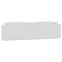 Cuscino Testiera Viana Bianco 200 cm in Similpelle 374815