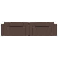 Cuscino Testiera-Cuscino per Testiera Viana Marrone 200 cm in Similpelle