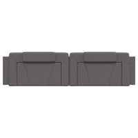 Cuscino Testiera-Cuscino per Testiera Viana Grigio 200 cm in Similpelle