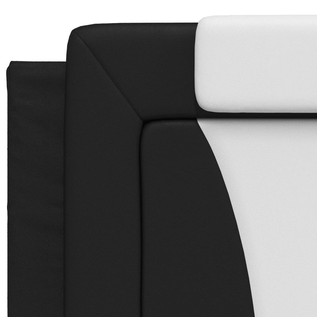 Cuscino Testiera-Cuscino per Testiera Viana Nero e Bianco 200 cm in Similpelle 446500