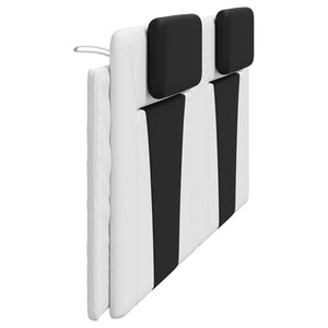 Cuscino Testiera-Cuscino per Testiera Viana Nero e Bianco 200 cm in Similpelle 192427