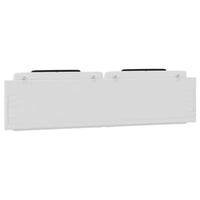 Cuscino Testiera Viana Nero e Bianco 200 cm in Similpelle 374820