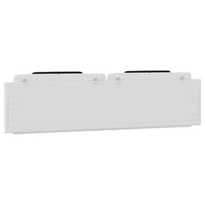 Cuscino Testiera Viana Nero e Bianco 200 cm in Similpelle 374820