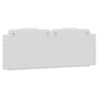 Cuscino Testiera-Cuscino per Testiera Viana Bianco 152 cm in Similpelle