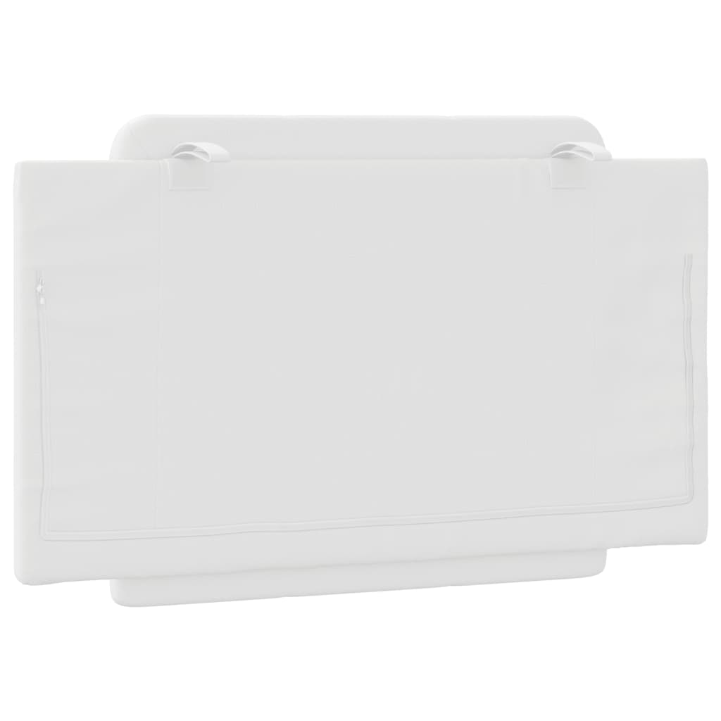 Cuscino Testiera Zadar Bianco 80 cm in Similpelle 374830