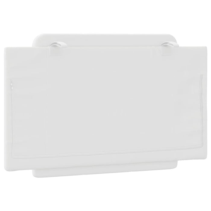 Cuscino Testiera Zadar Bianco 80 cm in Similpelle 374830